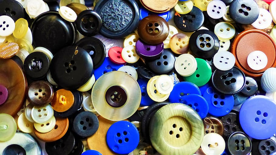 buttons, color, jacket, handle, multi colored, choice, variation HD wallpaper