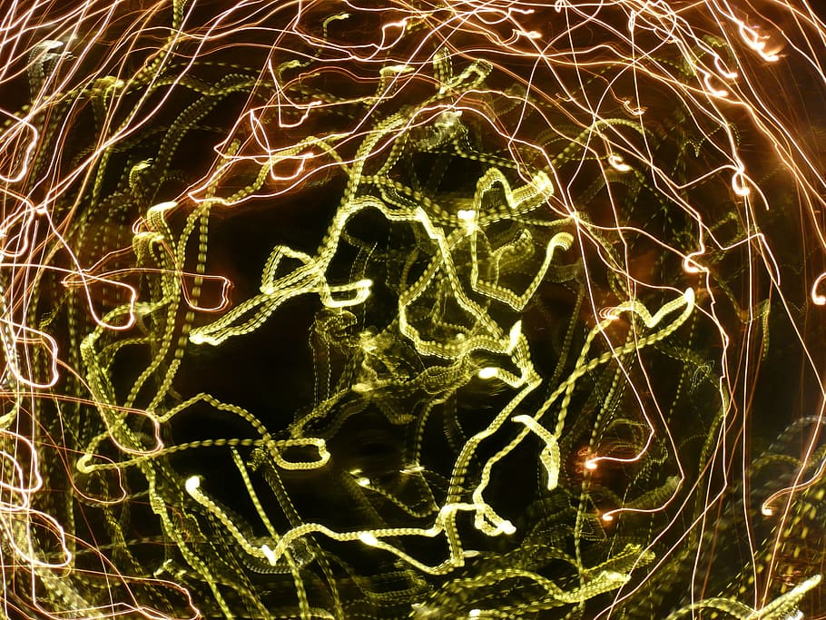 time-lapse photography of light, lights, abstract, movement HD wallpaper