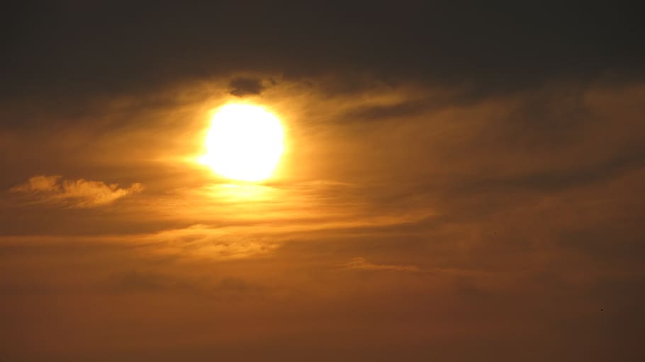 clouds, sun, sky, nature, summer, weather, sunlight, landscape HD wallpaper