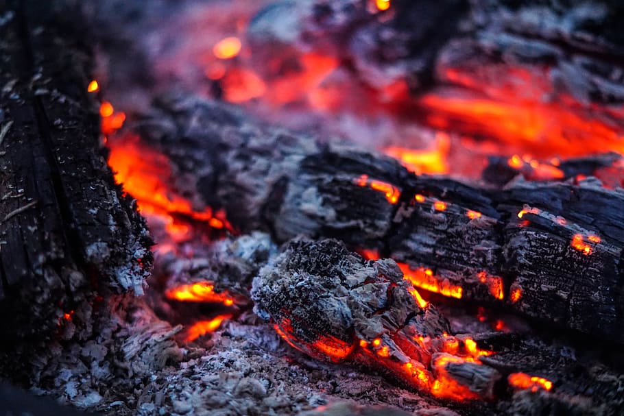 Carbon, Fire, Embers, Mood, Light, fire - Natural Phenomenon HD wallpaper