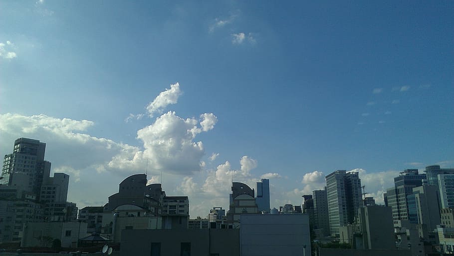 seocho-dong, sky, building, building exterior, architecture HD wallpaper