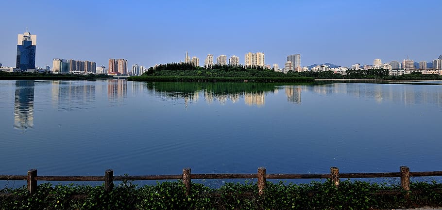 xiamen, gulangyu island, scenery, water, architecture, city, HD wallpaper