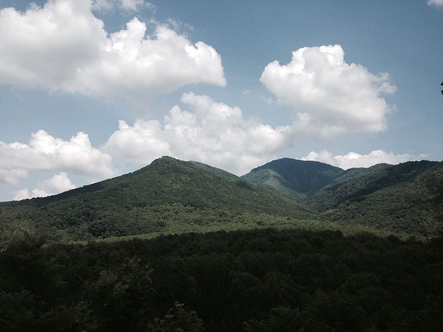 mountains, sky, blue, cloud, day, nature, sunlight, environment HD wallpaper