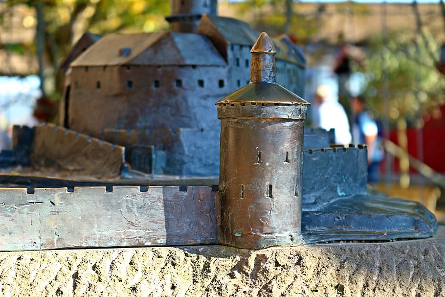 godesburg, model, castle, tower, ruin, burgruine, bonn, places of interest HD wallpaper