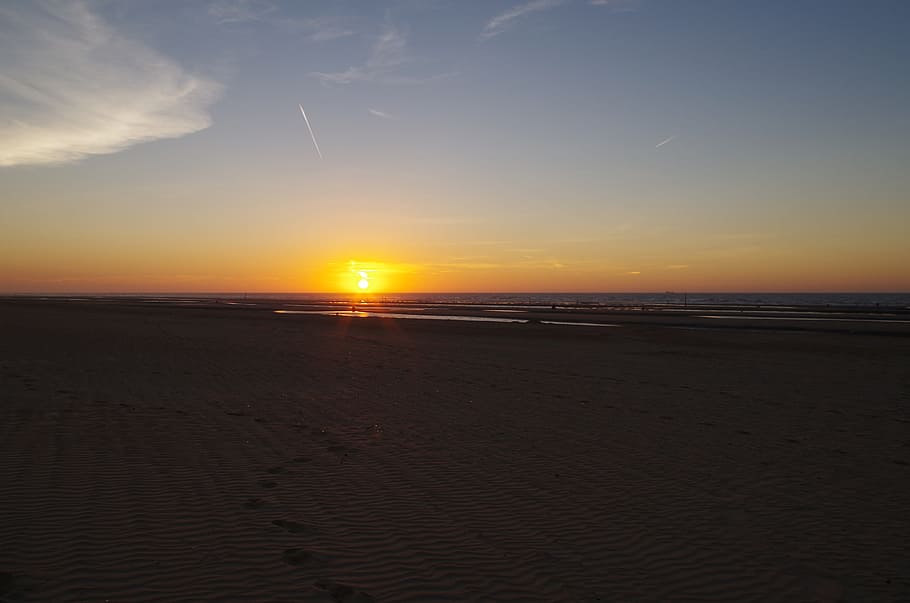 Sunset, Evening, Afterglow, evening sky, nature, scenics, landscape HD wallpaper