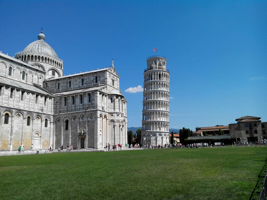 Pisa, Torre, Piazza Dei Miracoli, tuscany, monument, works, HD wallpaper