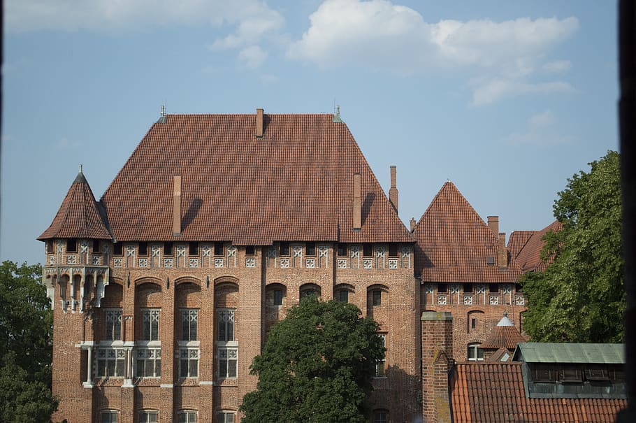 castle, architecture, malbork, built structure, building exterior HD wallpaper