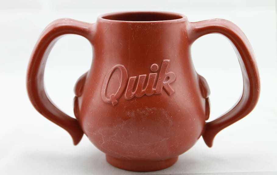 nestle quick mug, vintage mug, antique, rabbit, children's memorabilia, HD wallpaper