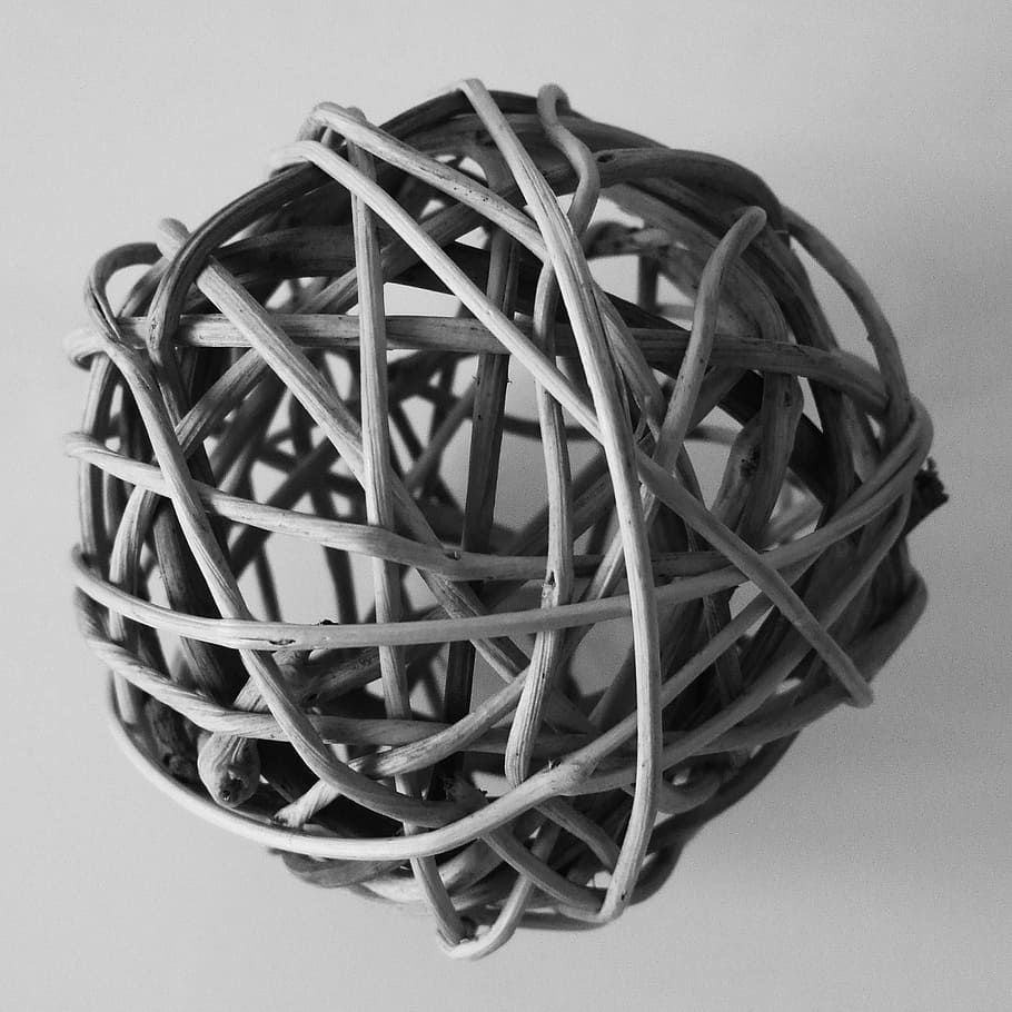 ball, rustic, network, indoors, close-up, studio shot, connection HD wallpaper