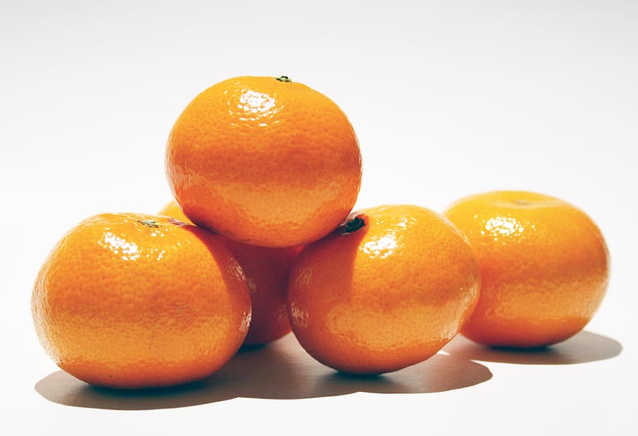 Clementines, Group, Fruit, food and drink, orange color, citrus fruit HD wallpaper