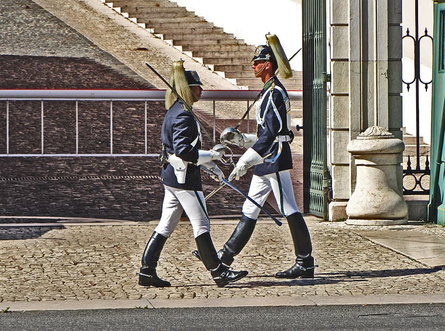 Lisbon, Portugal, Guard, Security, traditions, guards, military HD wallpaper