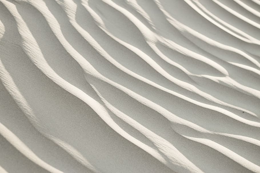 sand dune, untitled, detail, pattern, texture, wave, white, desert HD wallpaper