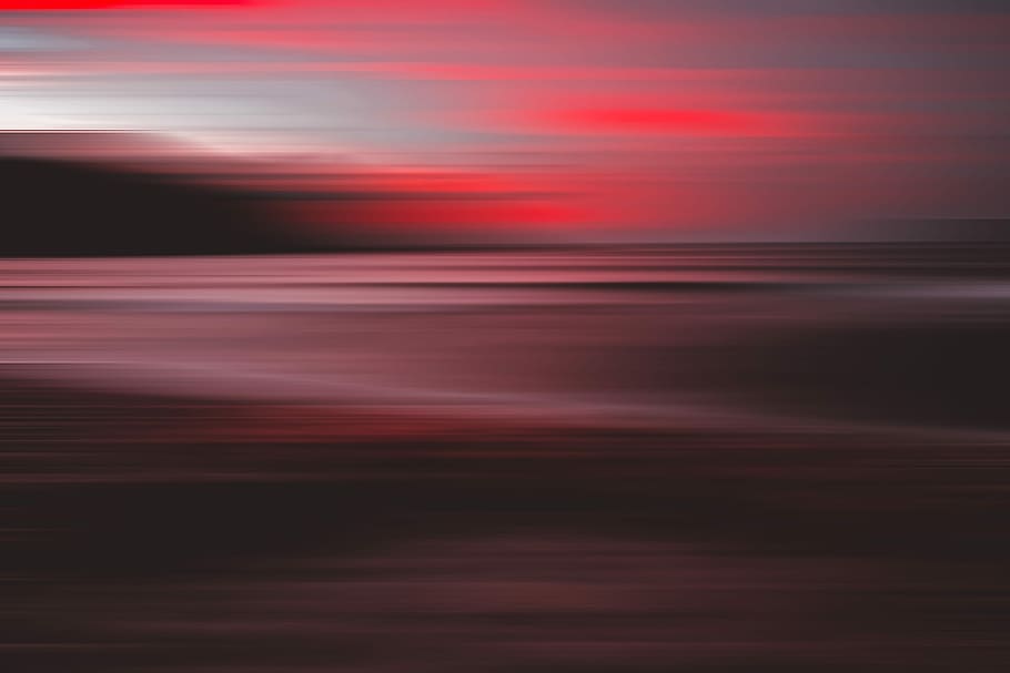 untitled, sky, red, cloud, blur, abstract, color, colour, creative HD wallpaper