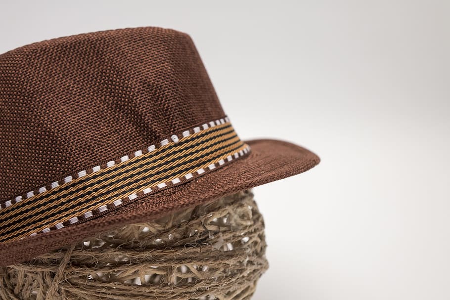 atrezo, hat, cap, leather, studio shot, clothing, fashion, close-up HD wallpaper