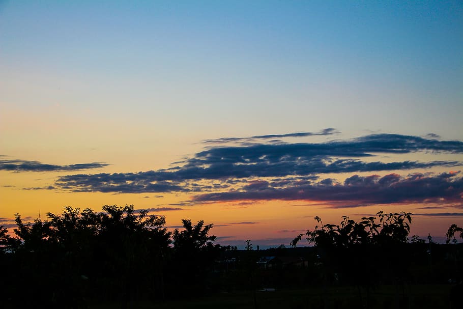 sunset, sky, red, dragon, twilight, lake, beauty in nature HD wallpaper