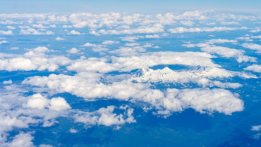 mountain, highland, cloud, sky, summit, ridge, landscape, nature HD wallpaper