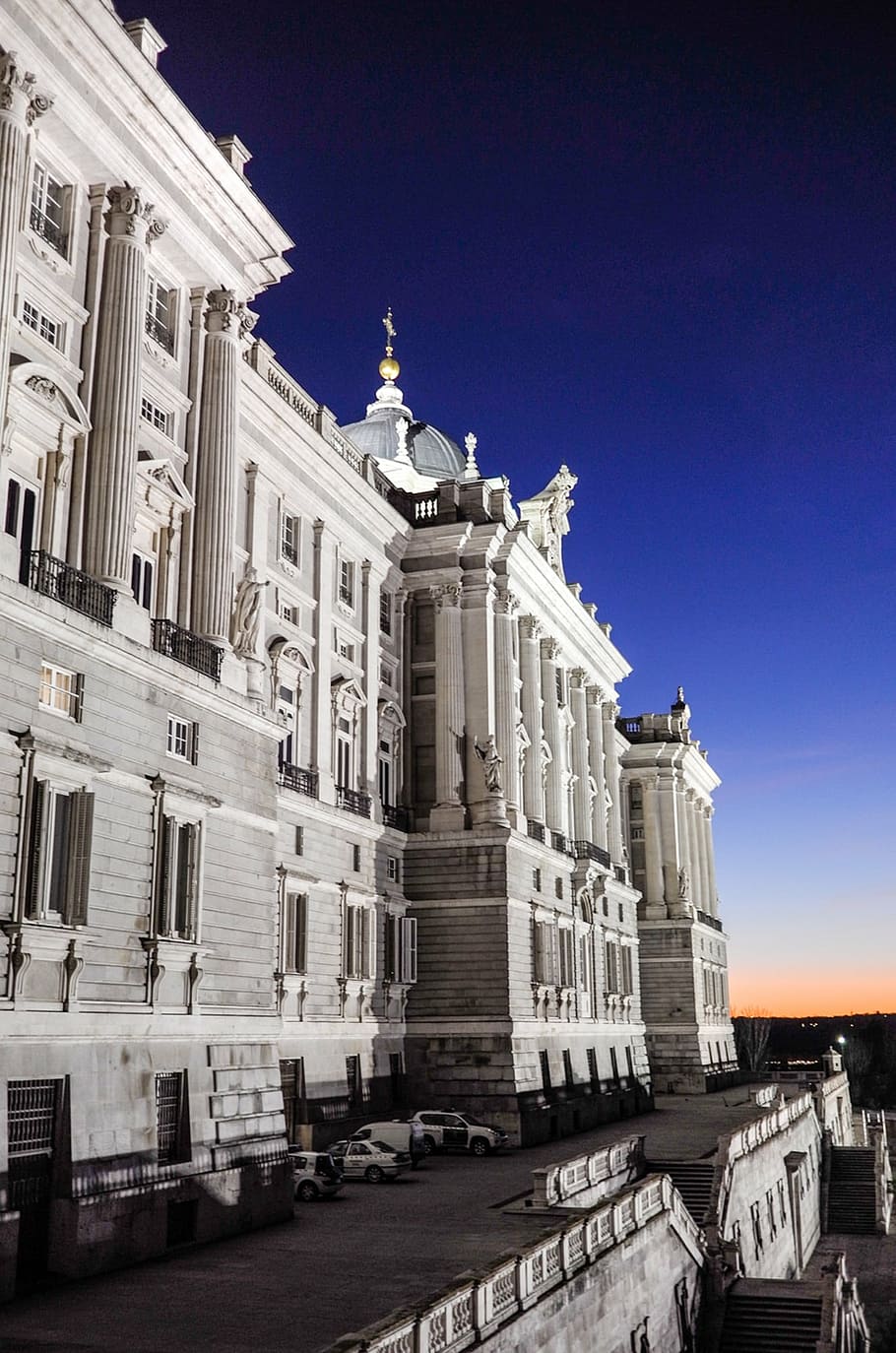 madrid, light, high, architecture, sky, lighting, spain, building HD wallpaper