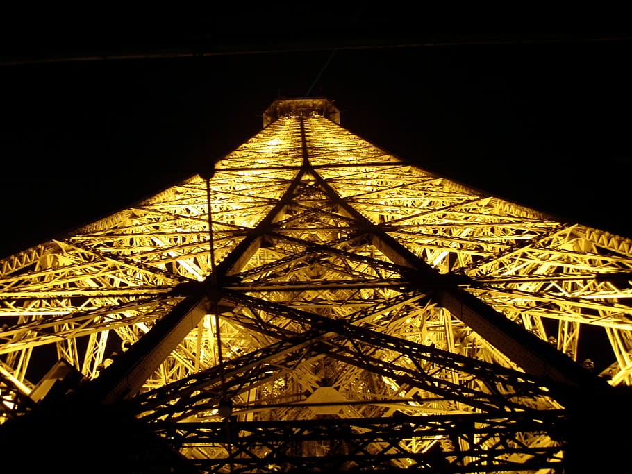 France, Paris, Eifel Tower, Eiffel Tower, architecture, night HD wallpaper