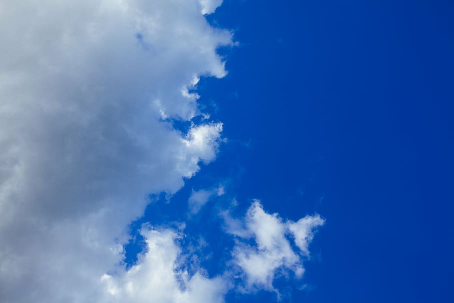 low-angle photography of clouds, cloudy, blue, sky, cloud - sky HD wallpaper