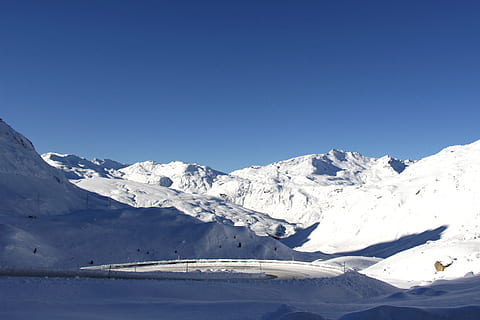 snow, mountain, glacier, ice, mountain summit, cold, winter HD wallpaper