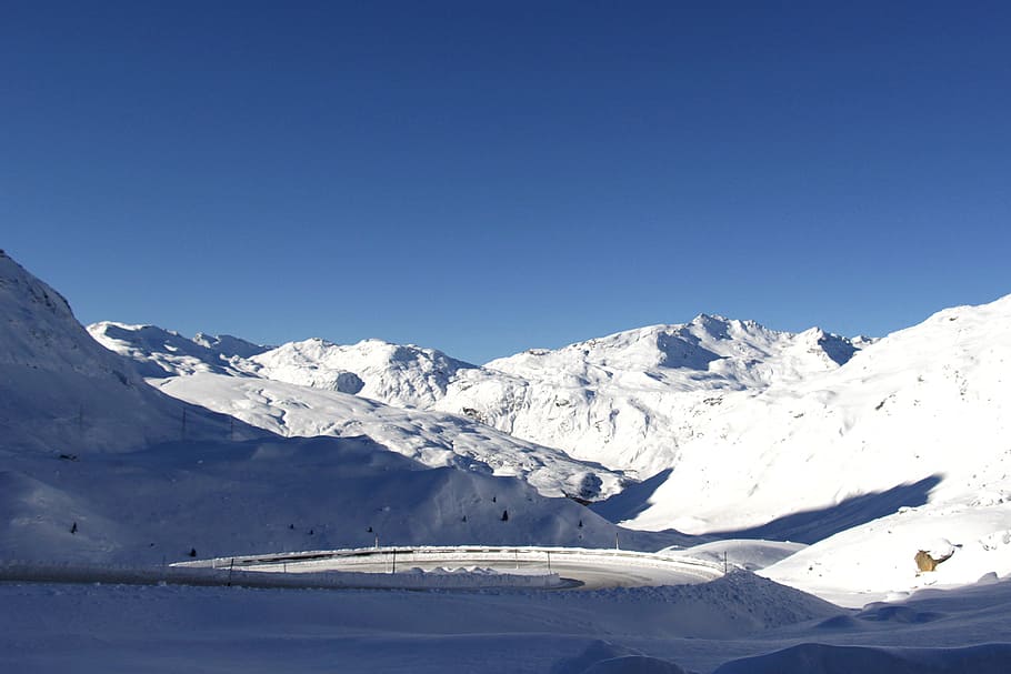 snow, mountain, glacier, ice, mountain summit, cold, winter HD wallpaper