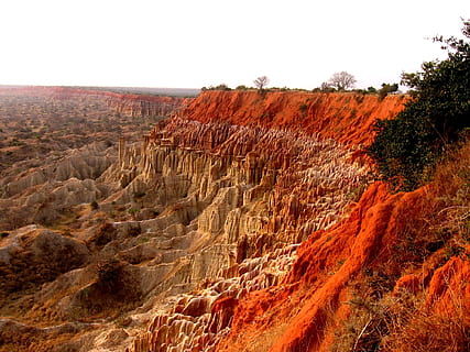 brown and gray rocky cliff, angola, mountains, landscape, cliffs HD wallpaper