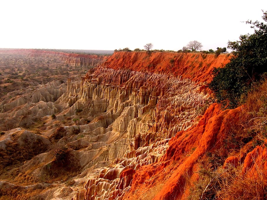 brown and gray rocky cliff, angola, mountains, landscape, cliffs HD wallpaper