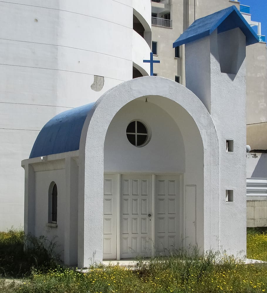 cyprus, larnaca, town, chapel, architecture, built structure HD wallpaper