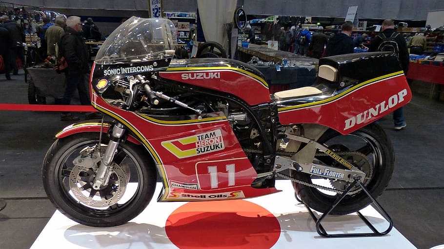 exhibition, fair, motorcycle, oldtimer, old motorcycle, mode of transportation HD wallpaper