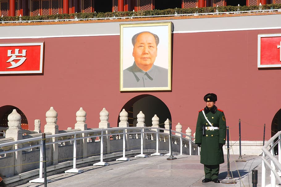 men's green coat, Mao Zedong, Mao Tse-Tung, Chairman Mao, china, HD wallpaper