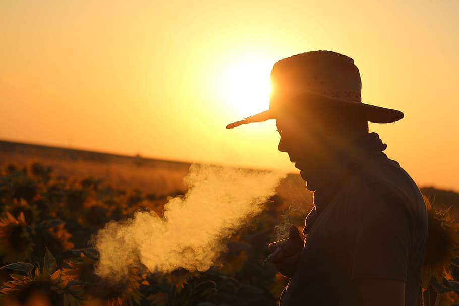 sunset, outdoor, sky, folk, dawn, travel, smoke, landscape HD wallpaper