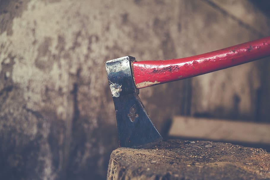 metal, axe, handle, cutting, tool, no people, close-up, day HD wallpaper