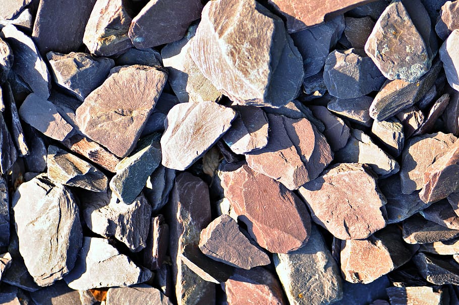 Stone, Pebble, Rock, Material, Path, pebble path, full frame HD wallpaper