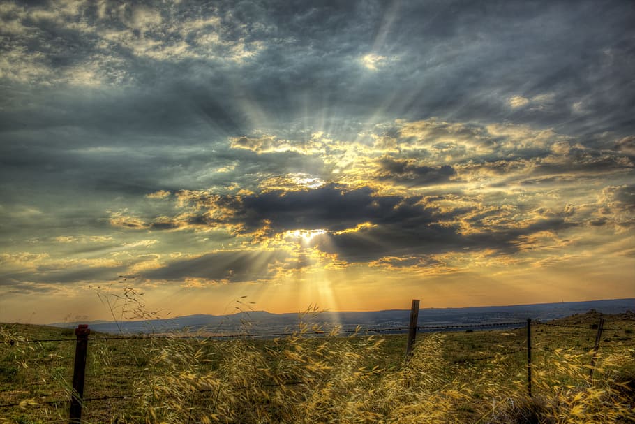 sunset, sky, clouds, nature, horizon, dusk, cloud - sky, scenics - nature HD wallpaper