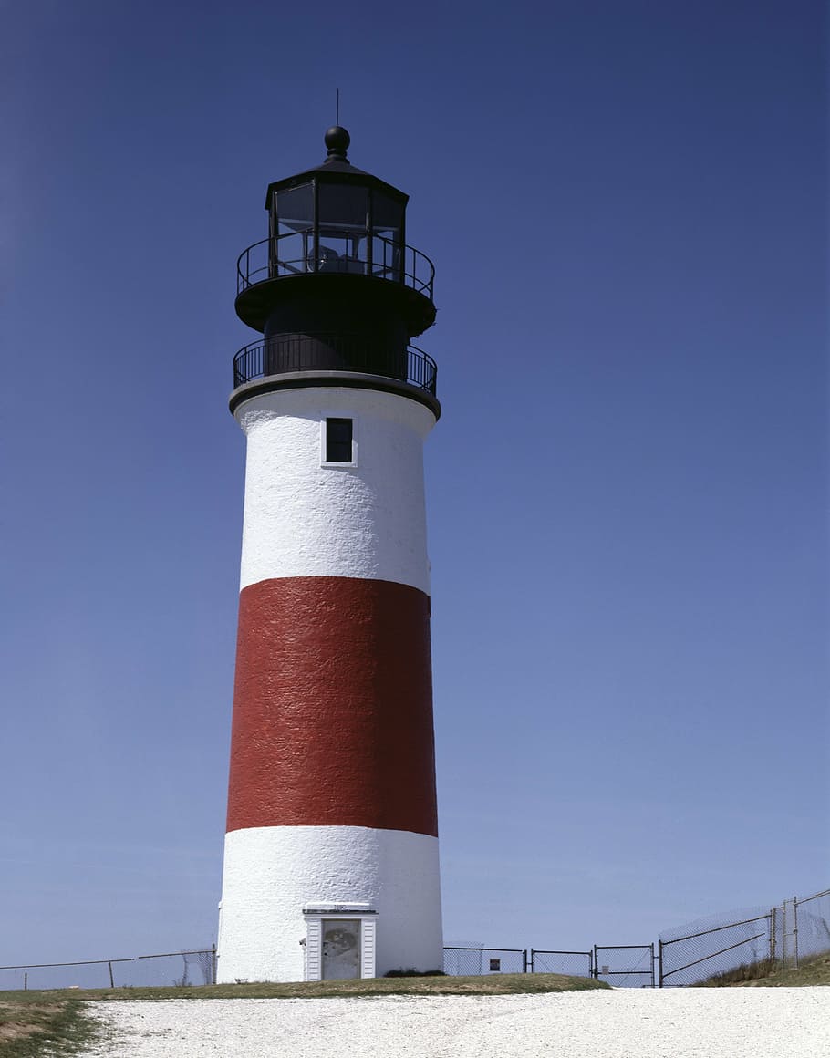 lighthouse, shore, coast, ocean, warning, coastline, navigation HD wallpaper