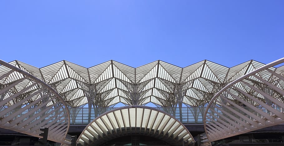 Portugal, Lisbon, Expo, Area, Roof, entrance, bridge - man made structure