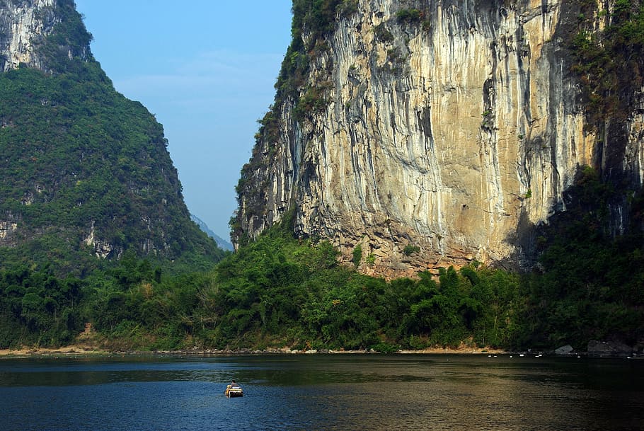 mountains and body of water, mexico, chiapas, sumidero, canyon HD wallpaper