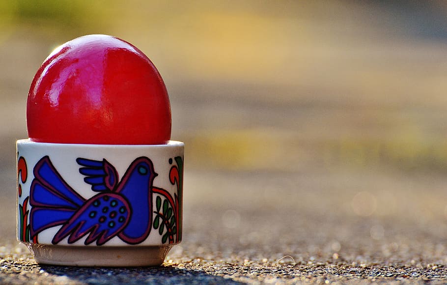 easter, easter eggs, colorful, happy easter, colored, focus on foreground HD wallpaper