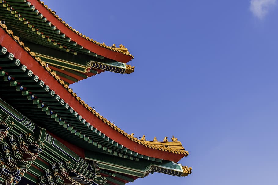 temple, building, architecture, belief, religion, sky, built structure HD wallpaper