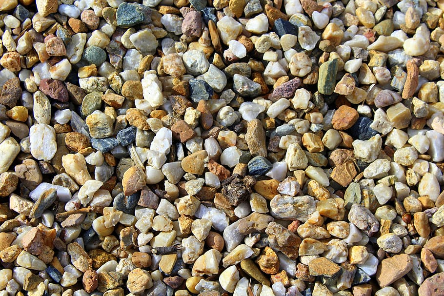 brown and white pebbles, decking, texture, model, nature, the structure of the HD wallpaper