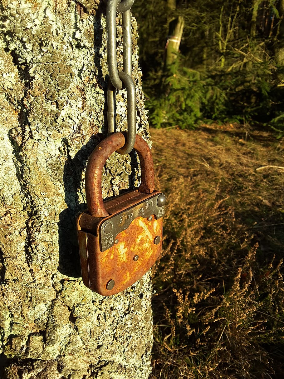 castle, stainless, elder, rusted, protection, safety, hanging HD wallpaper