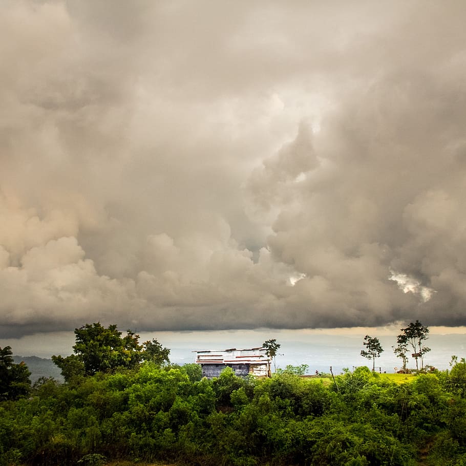 sky, cloud, sunset, purwokerto, bukit, central, java, indonesia HD wallpaper