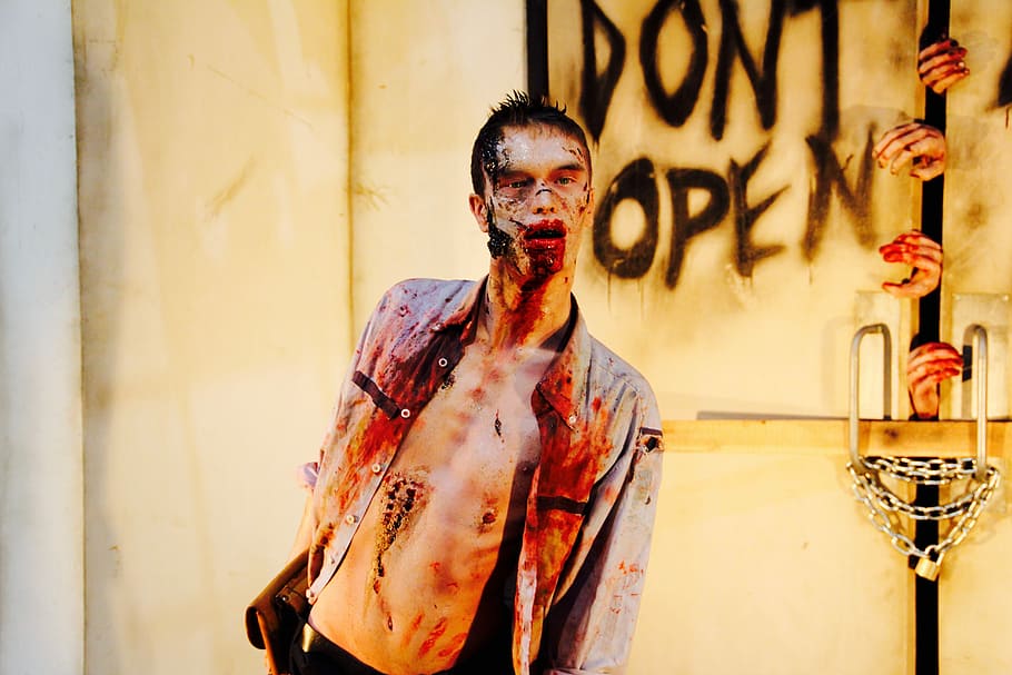 Zombie, Comiccon, Dortmund, Fair, figure, real, event, convention HD wallpaper