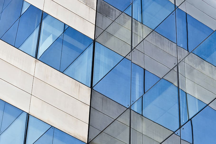 blue and gray artwork wallpaper, architecture, building, infrastructure HD wallpaper