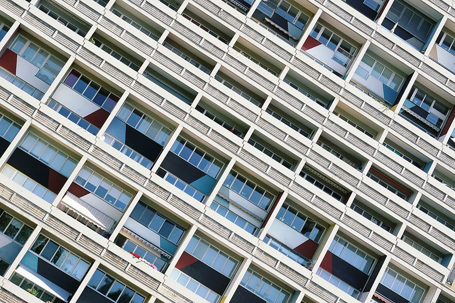 building, architecture, infrastructure, hotel, apartment, windows HD wallpaper