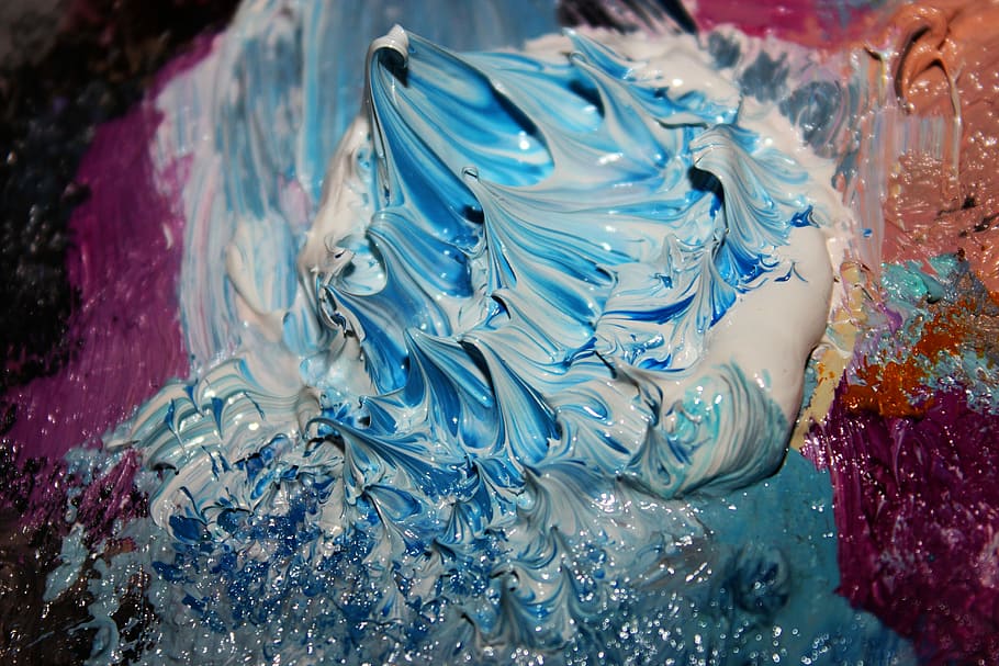 close up photo of paint, art, abstract, template, texture, illustration HD wallpaper