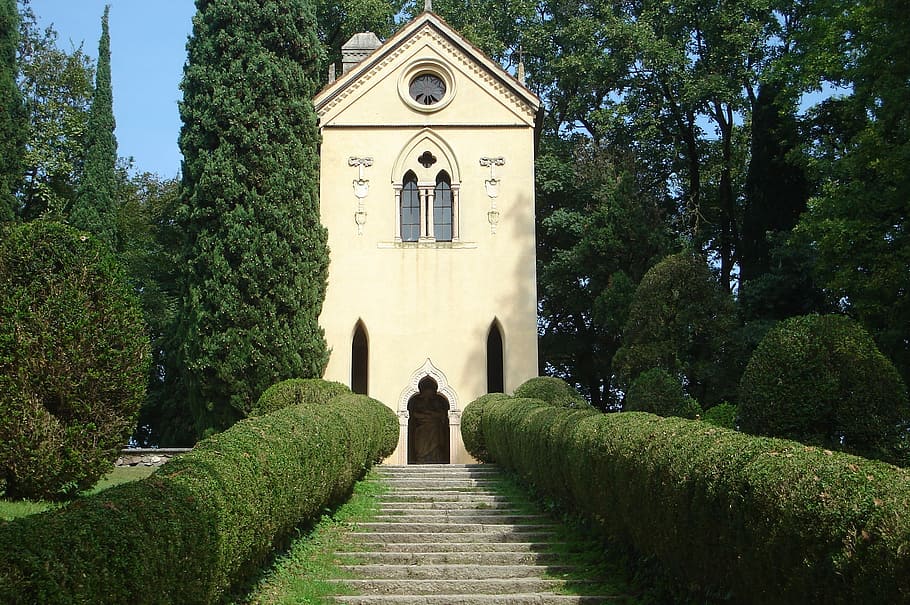 Trail, Trees, Hedge, park, religion, place of worship, spirituality HD wallpaper