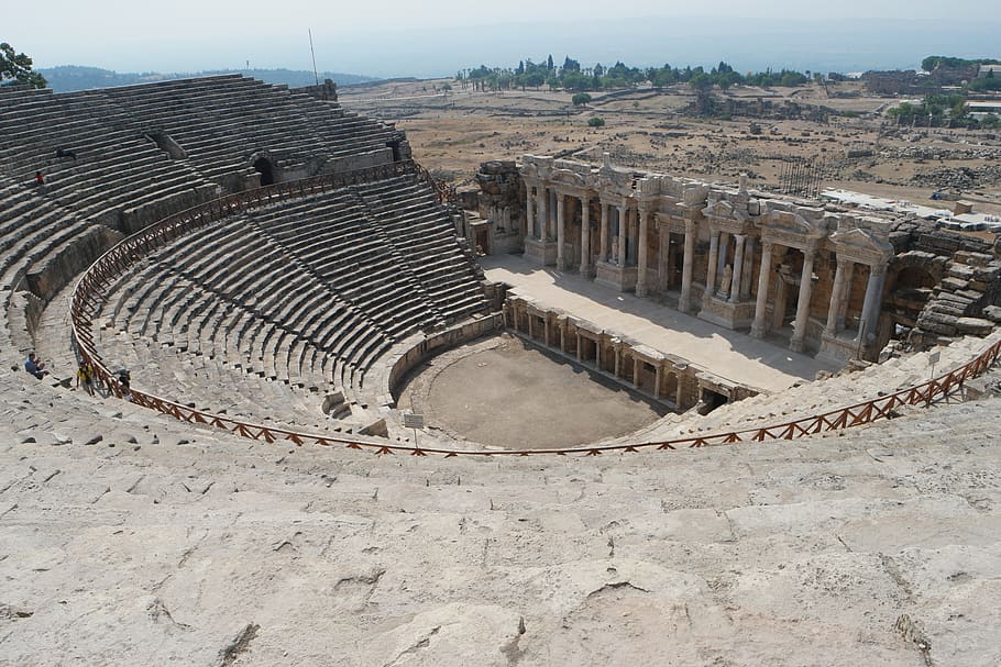 in ancient times, the ancient stadium, amphitheater, theatre, HD wallpaper
