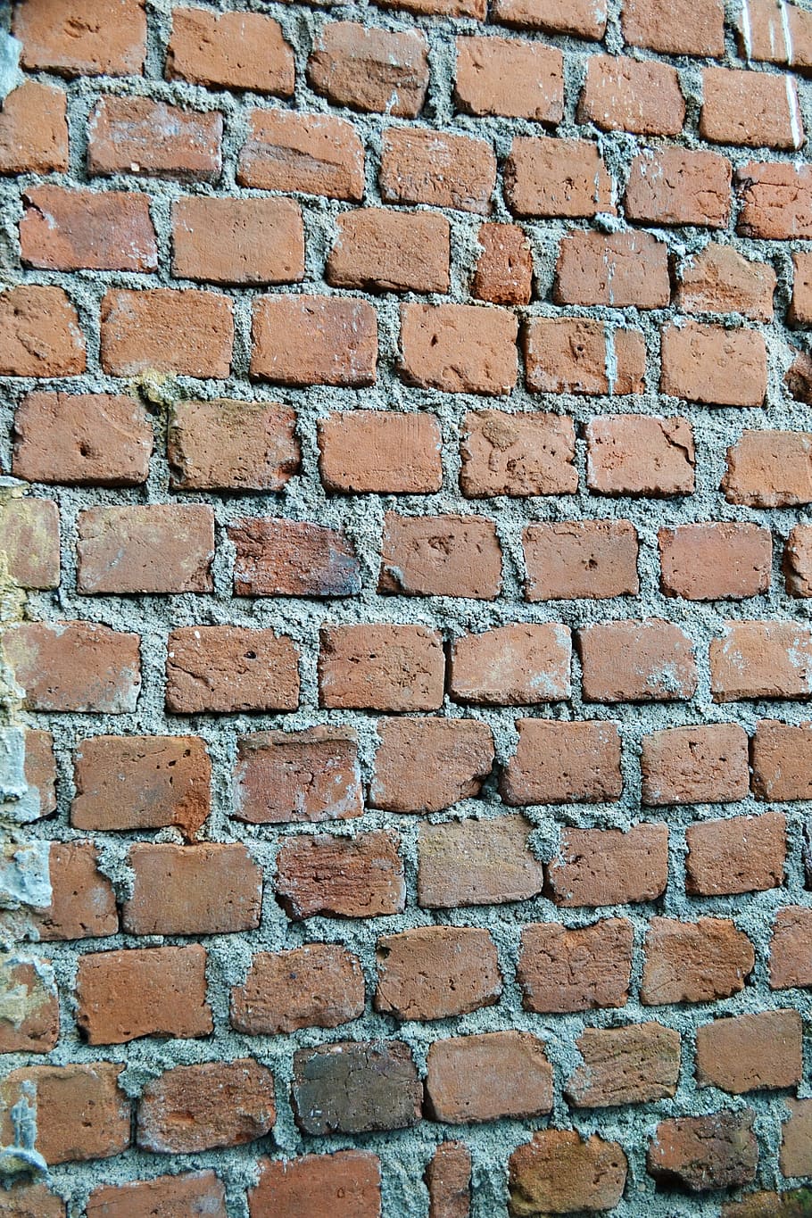 bricks, texture, wall, fence, protection, not plastered wall, HD wallpaper