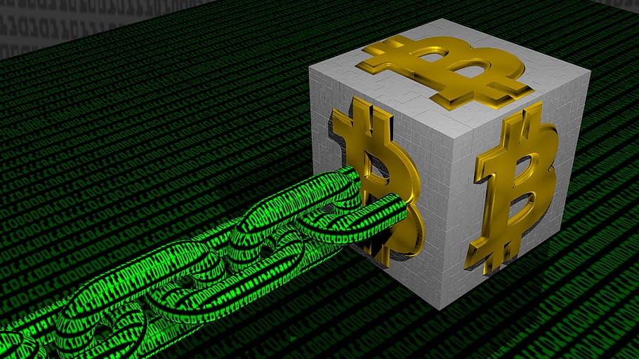 Bitcoin logo, btc, block chain, blockchain, crypto, cryptocurrency, HD wallpaper